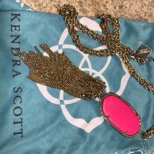 Kendra Scott Rayne Necklace in hot pink